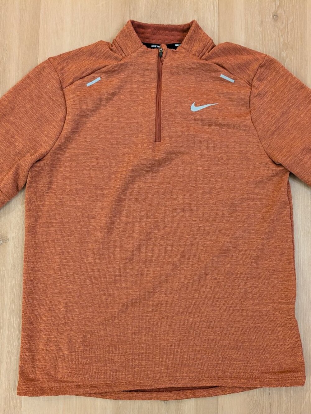 Nike Therma-Fit Repel Element 1/2 Zip Red Heather Pullover Jakcet Running Sz M